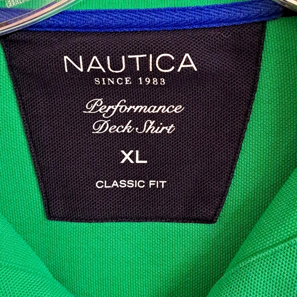 🌴Nautica Green Polo Shirt EUC - Picture 2 of 8